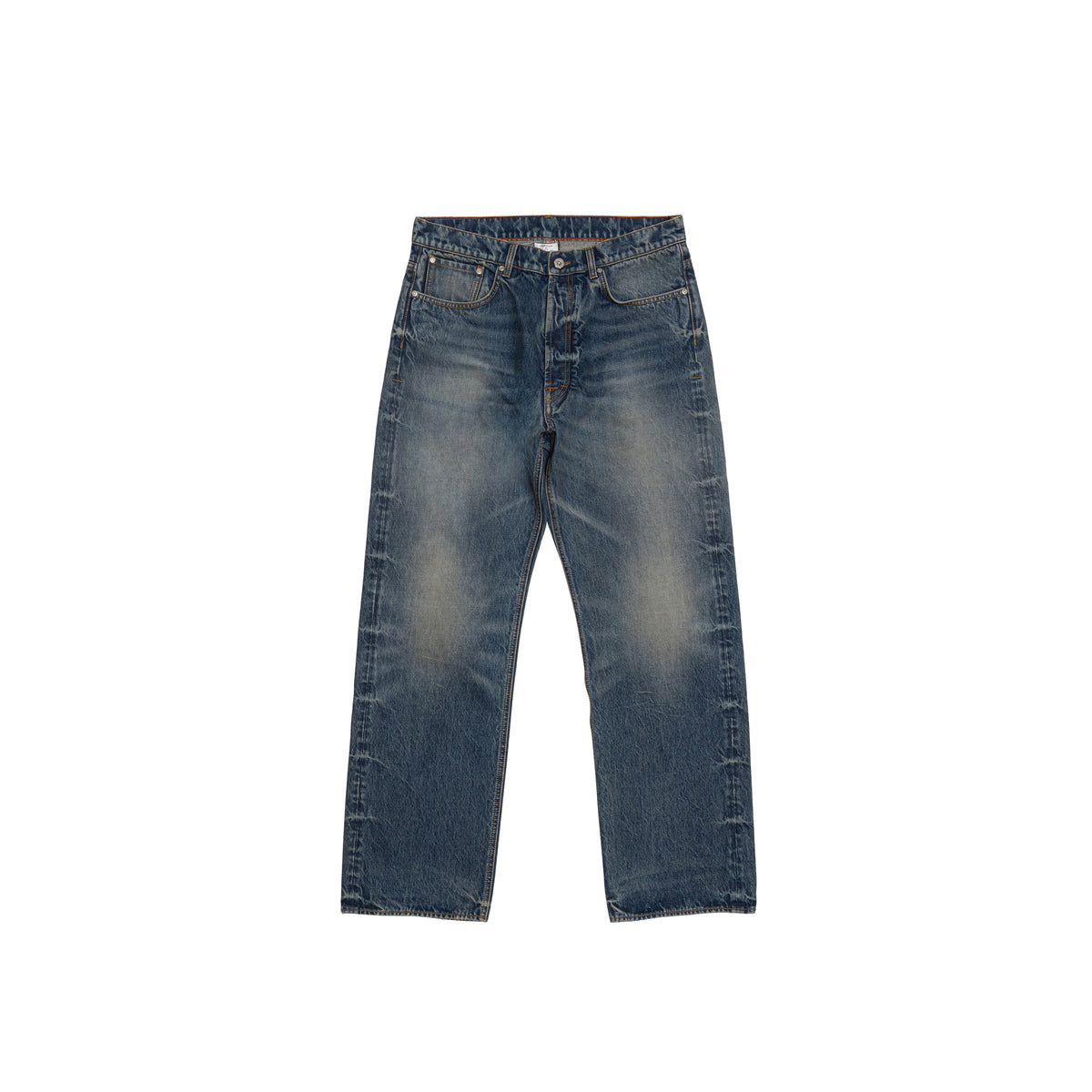 HERON PRESTON Damaged Denim Pants