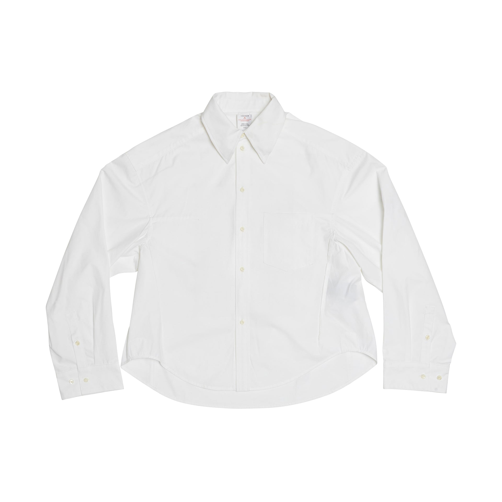 Button-Down Collar White Shirt