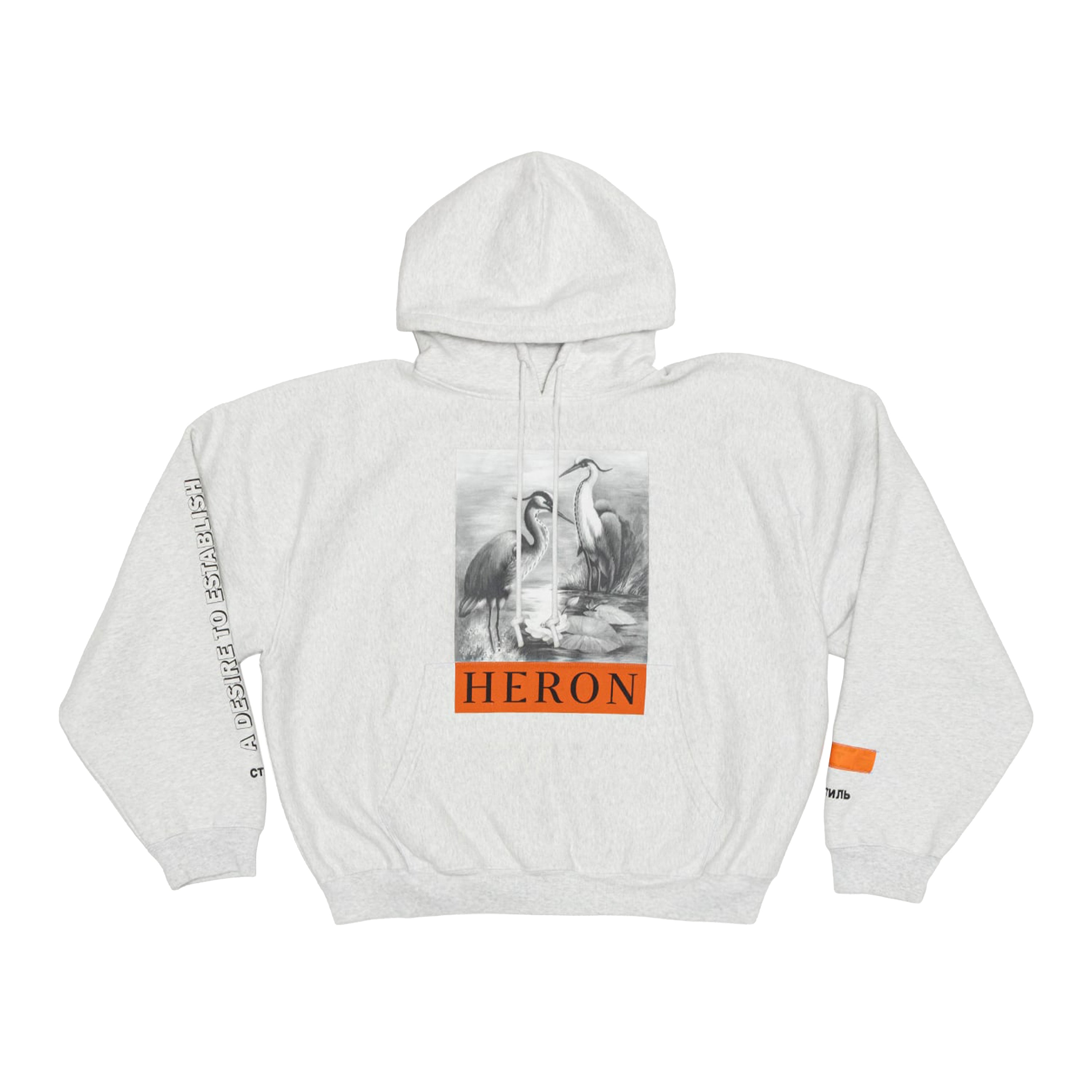 【最終特価】HERON PRESTON パーカー Heavy Weight Heron Bird Hoodie