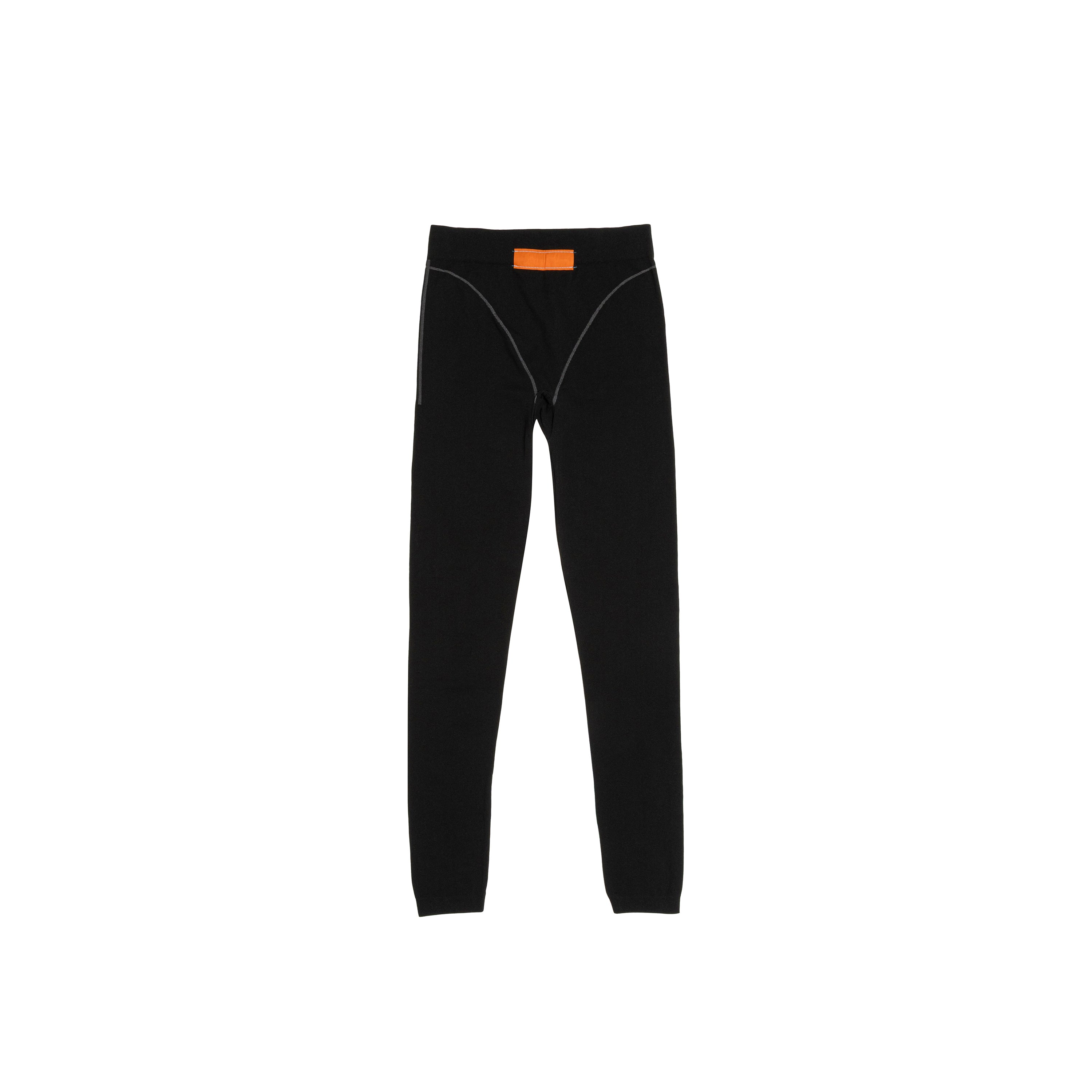 Black Open Hem Sweatpants